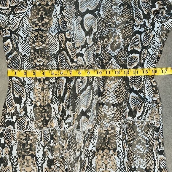 Blue Island Beach Snake Skin Print Cover-Up Size S - Picture 11 of 11